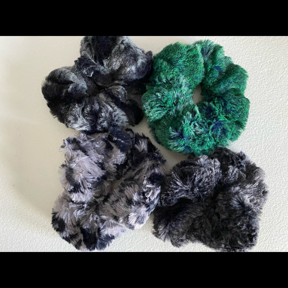 Minky scrunchies